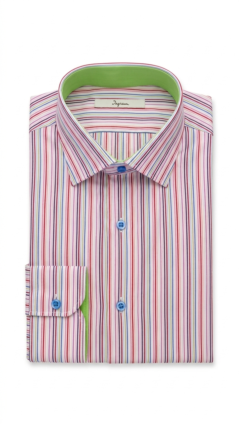 Camicia Slim Fit Ingram Righe