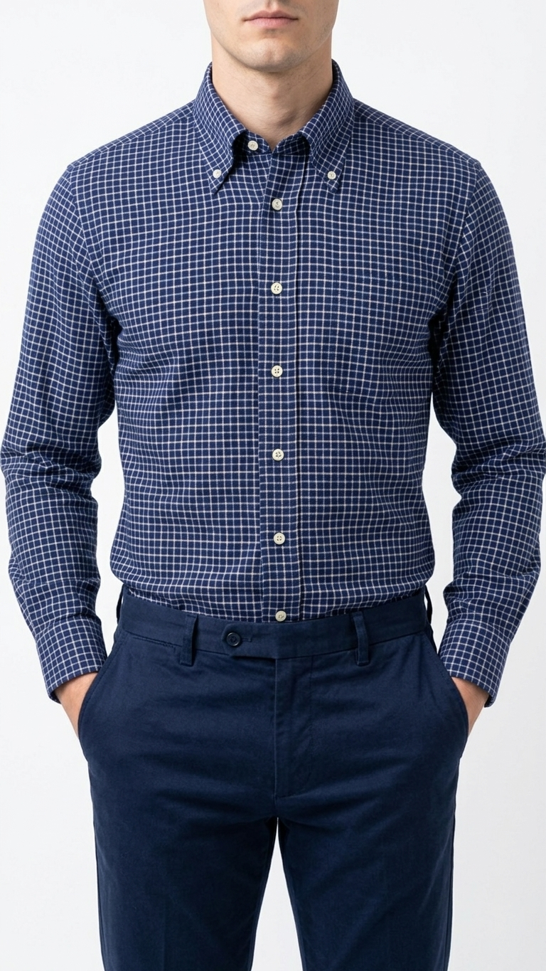 Camicia Ingram quadri blu