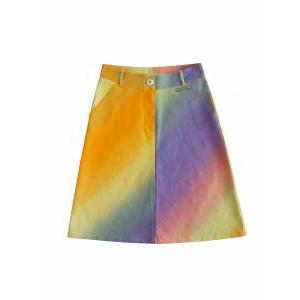 Gonna vintage donna  lino multicolor