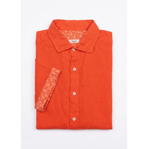Camicia regular fit puro lino
