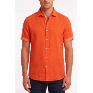 Camicia regular fit puro lino