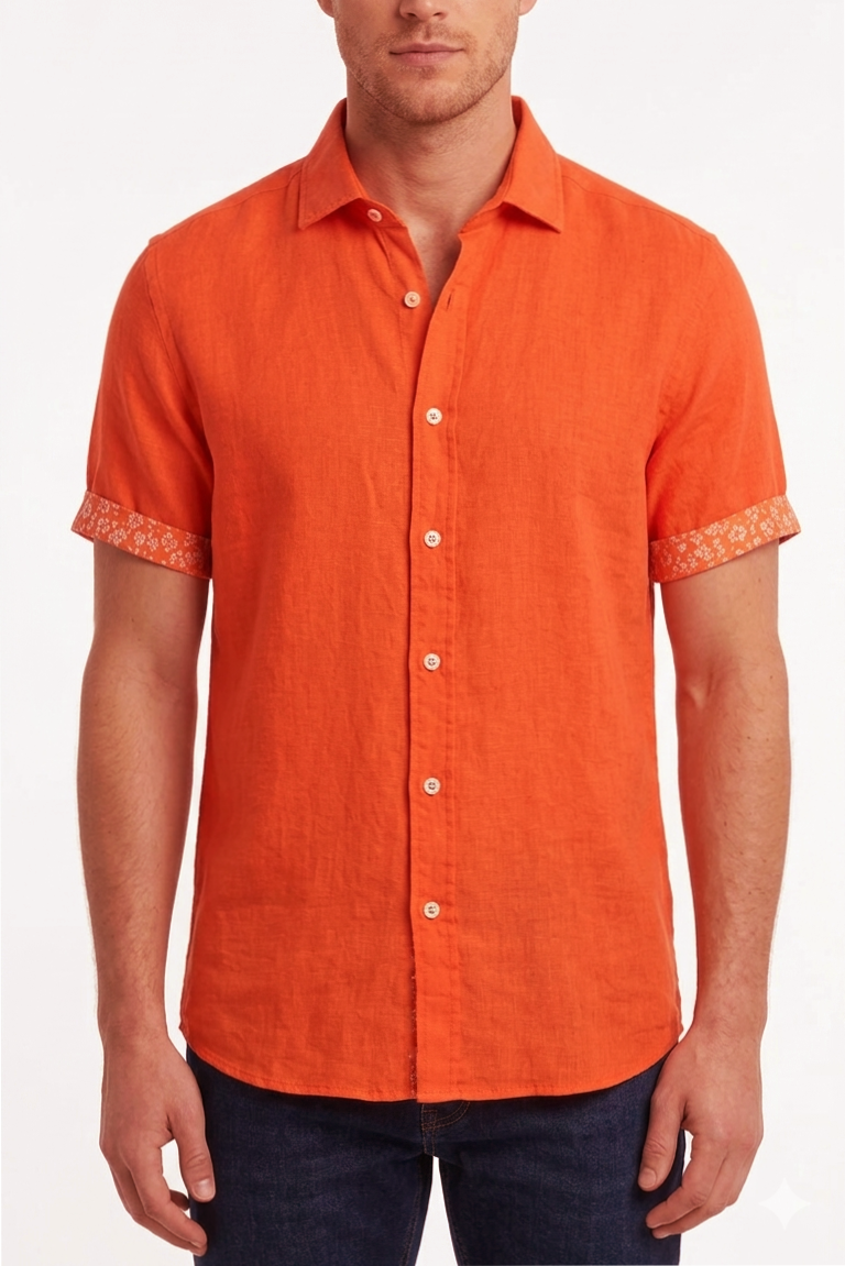 Camicia Regular Fit puro lino Ingram
