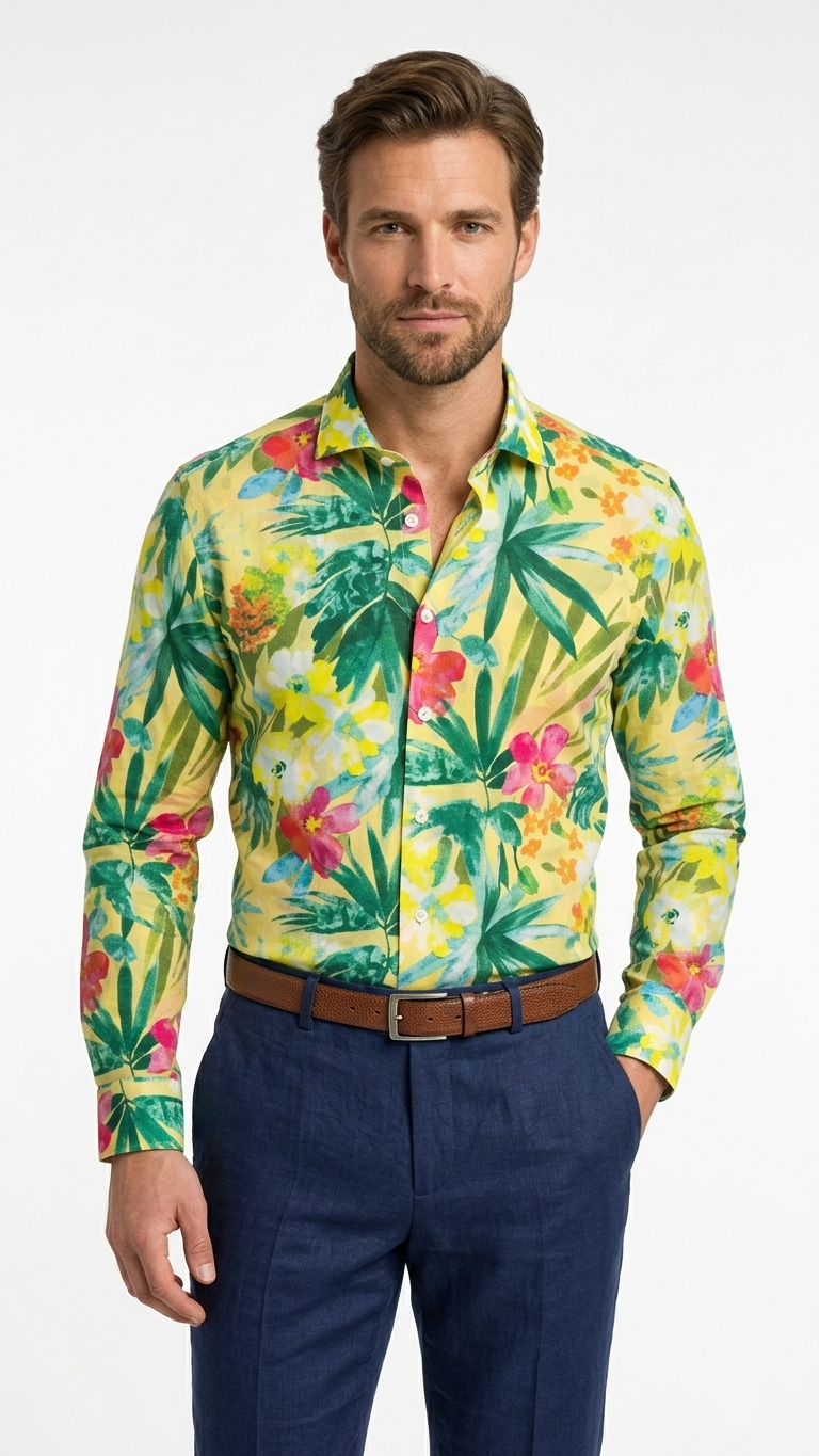 Camicia Ingram Slim Fit floreale