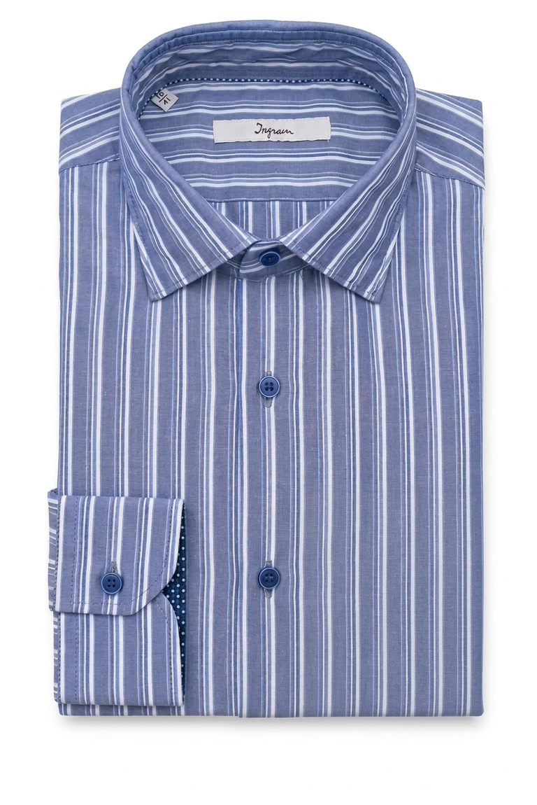 Camicia Slim Fit Ingram Righe