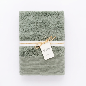 Telo bagno  verde salvia