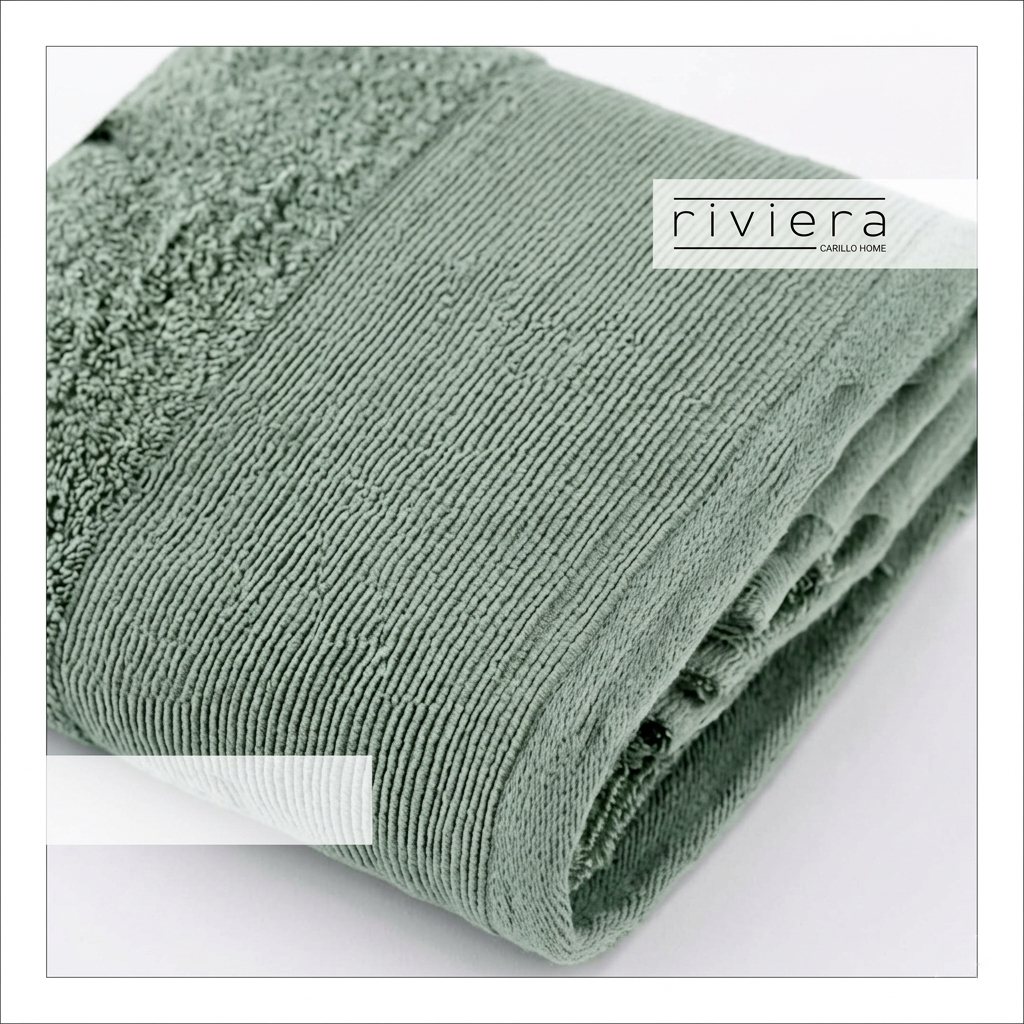 Telo bagno Riviera verde salvia