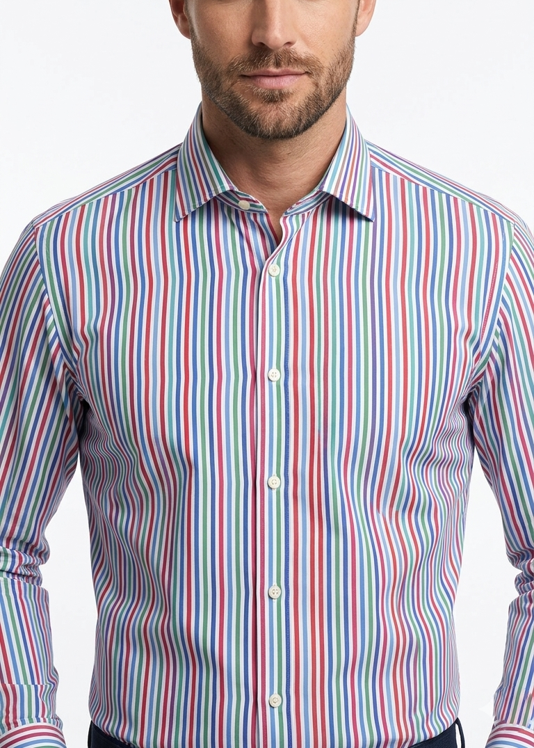 Camicia Slim Fit Ingram Righe
