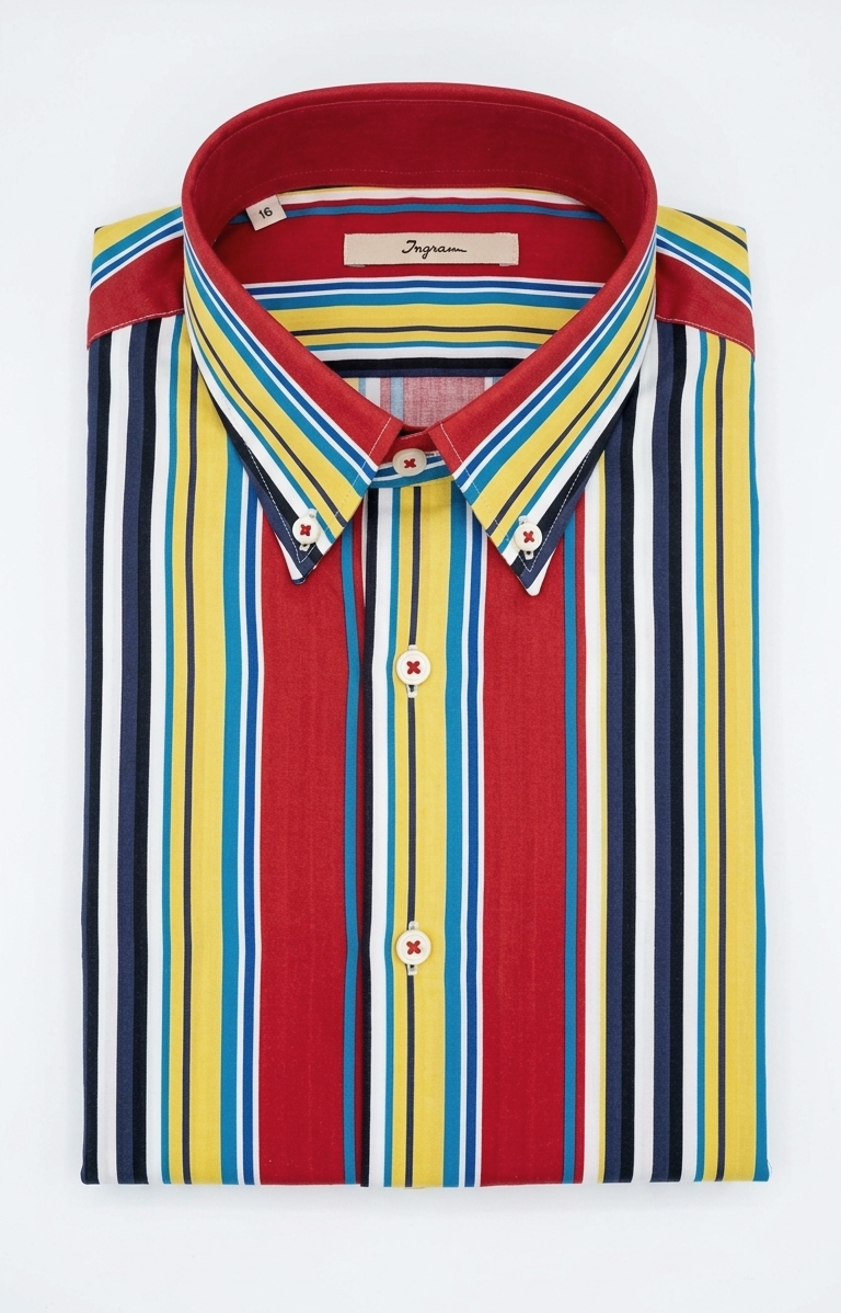 Camicia Slim Fit Ingram Righe