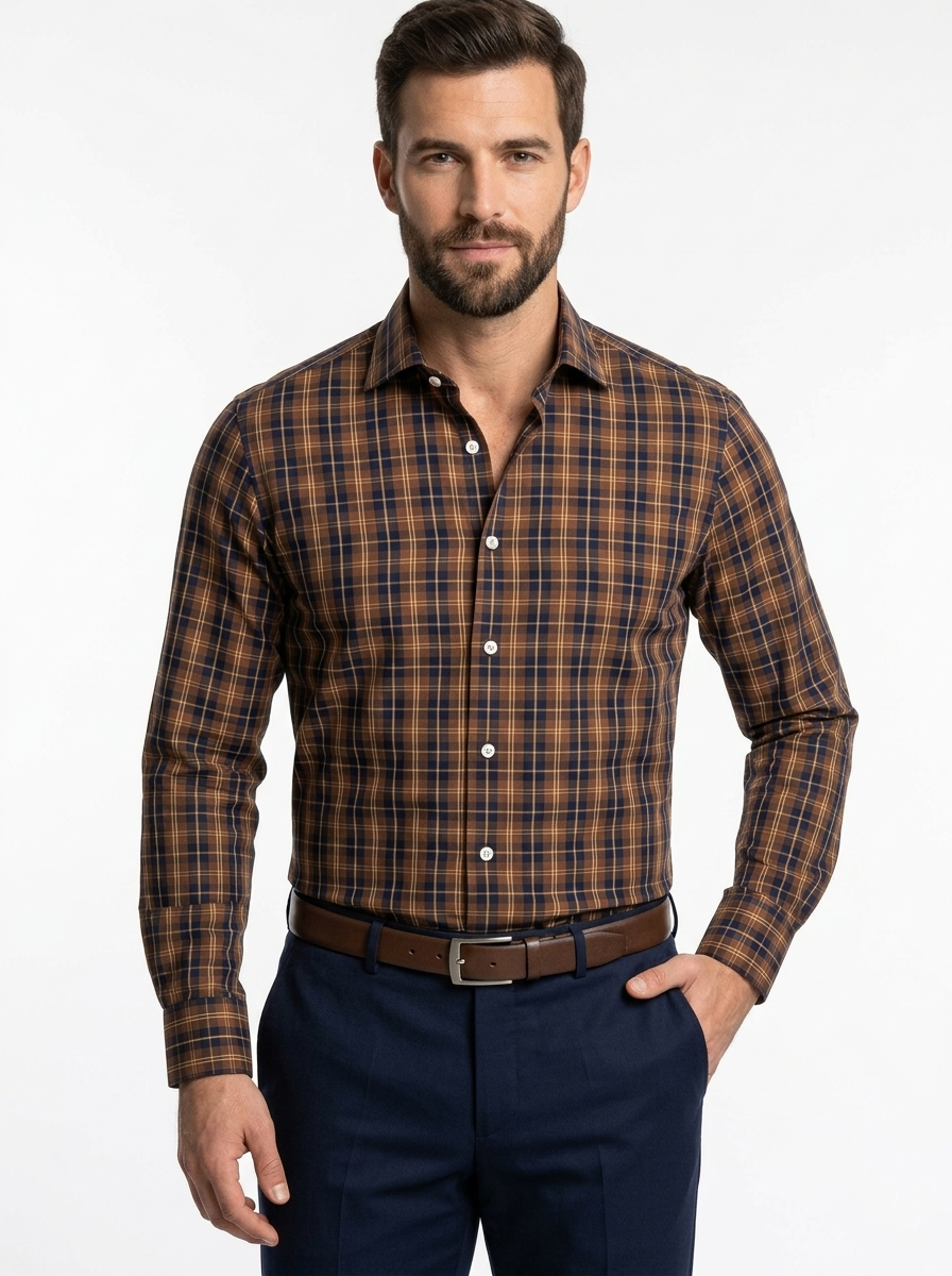 Camicia Slim Fit Ingram Quadri