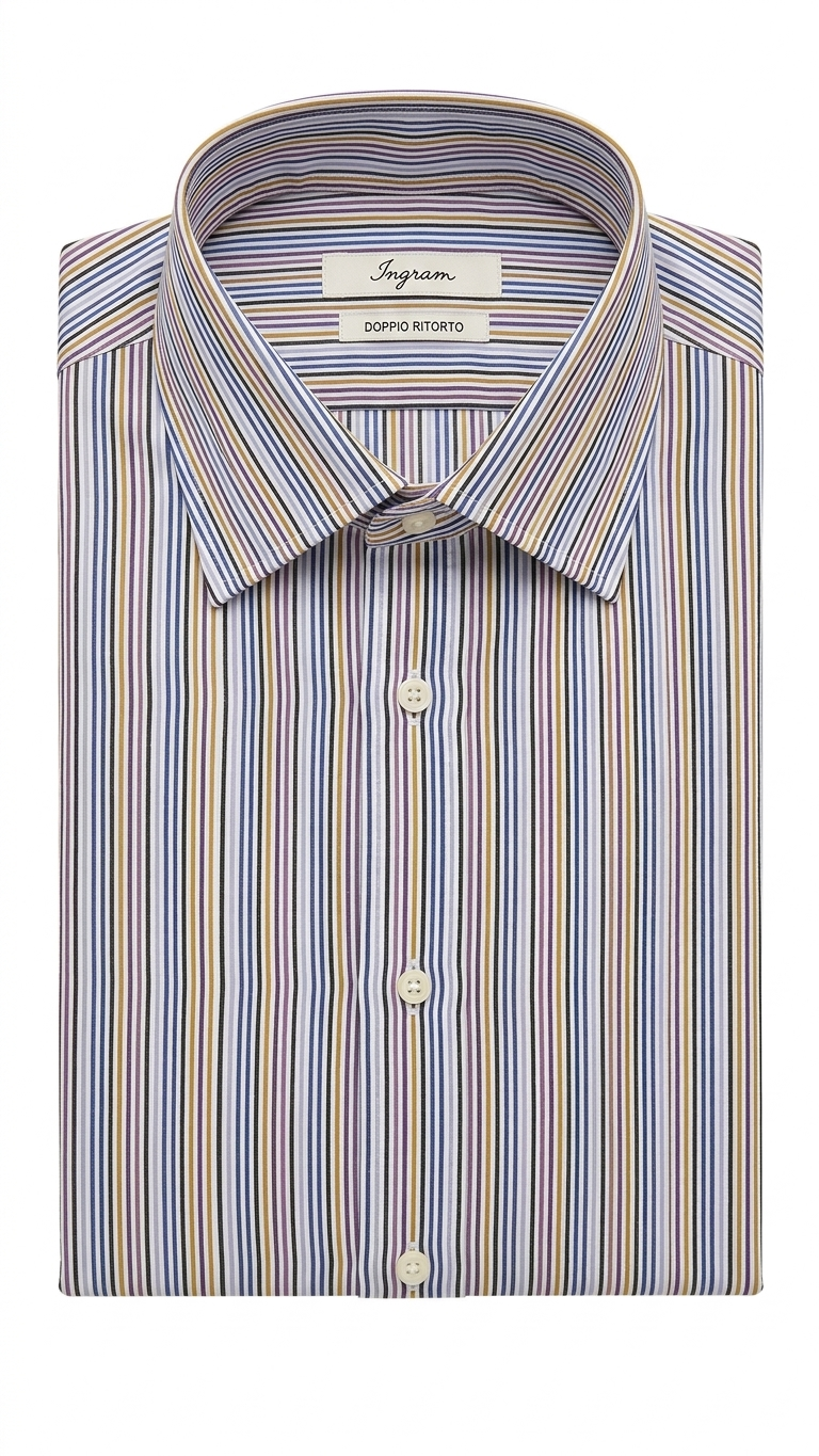 Camicia Ingram righe multicolor