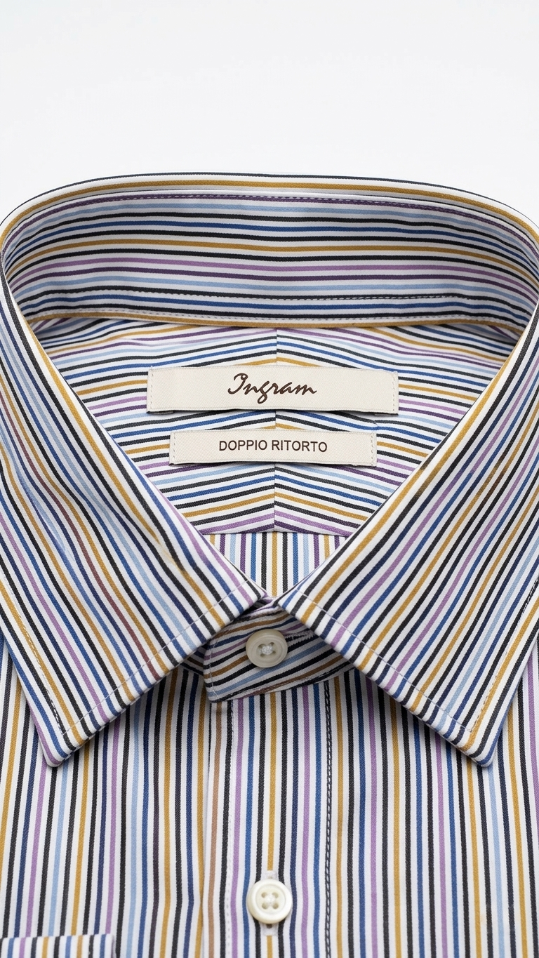 Camicia Ingram righe multicolor