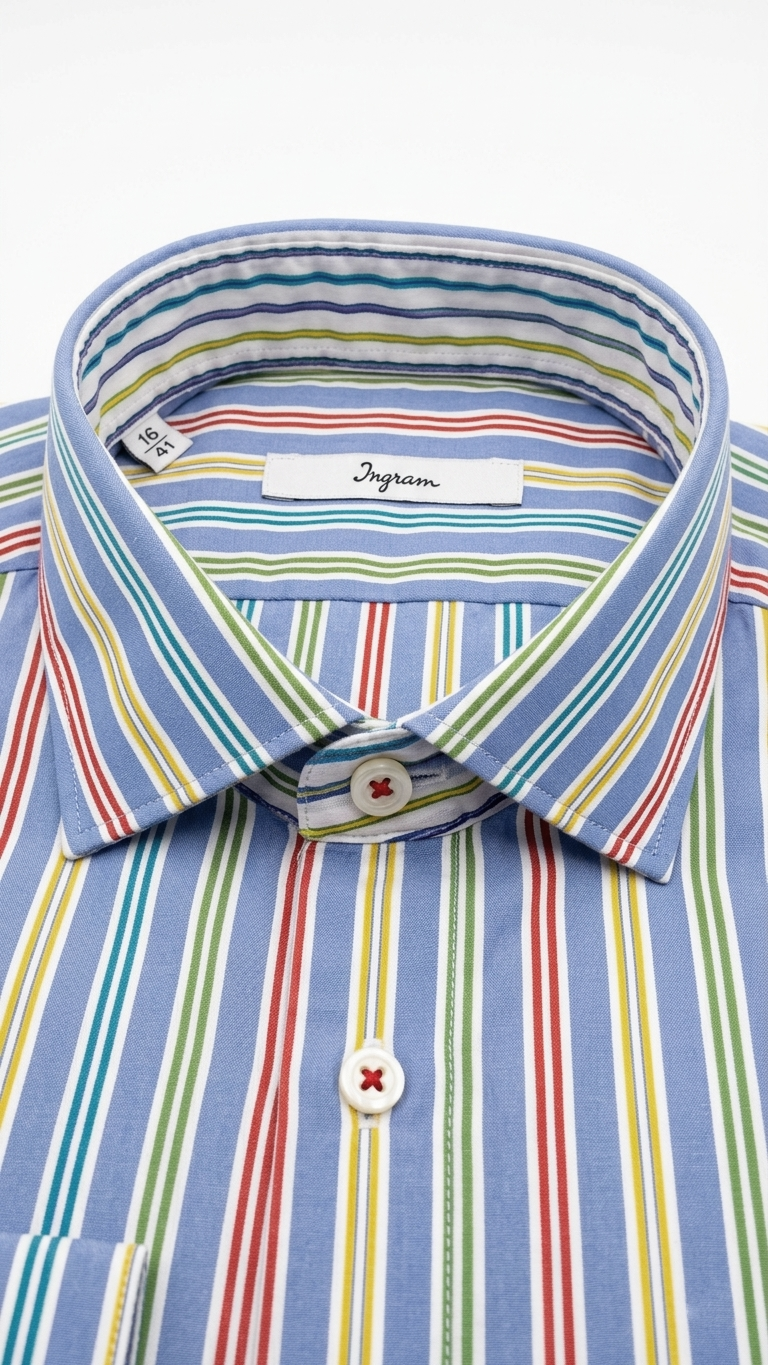 Camicia Slim Fit Ingram Righe