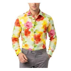 Camicia uomo  slim fit floreale