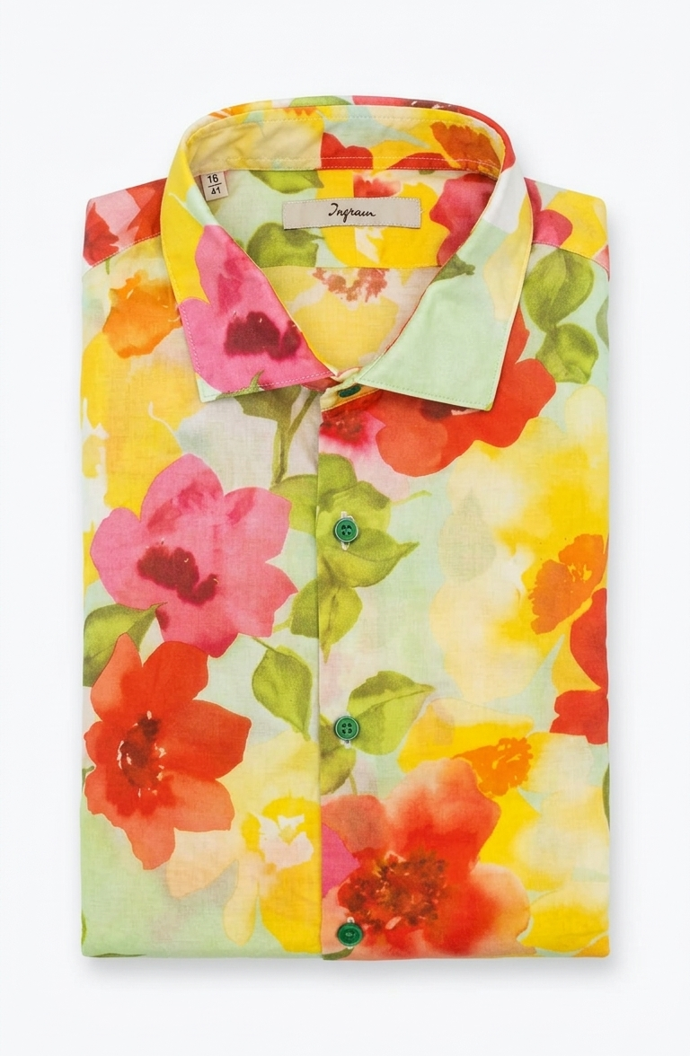 camicia-slim-floreale-02 Camicia Ingram Slim Fit floreale