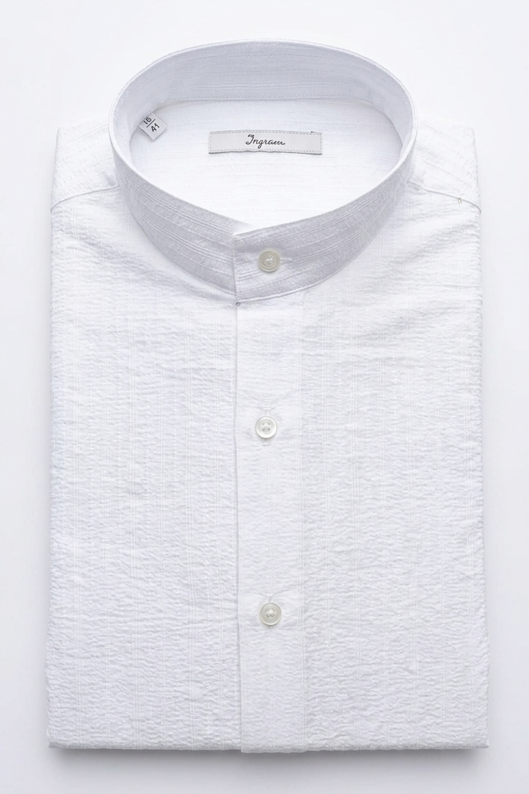 Camicia Slim Fit Ingram collo coreana