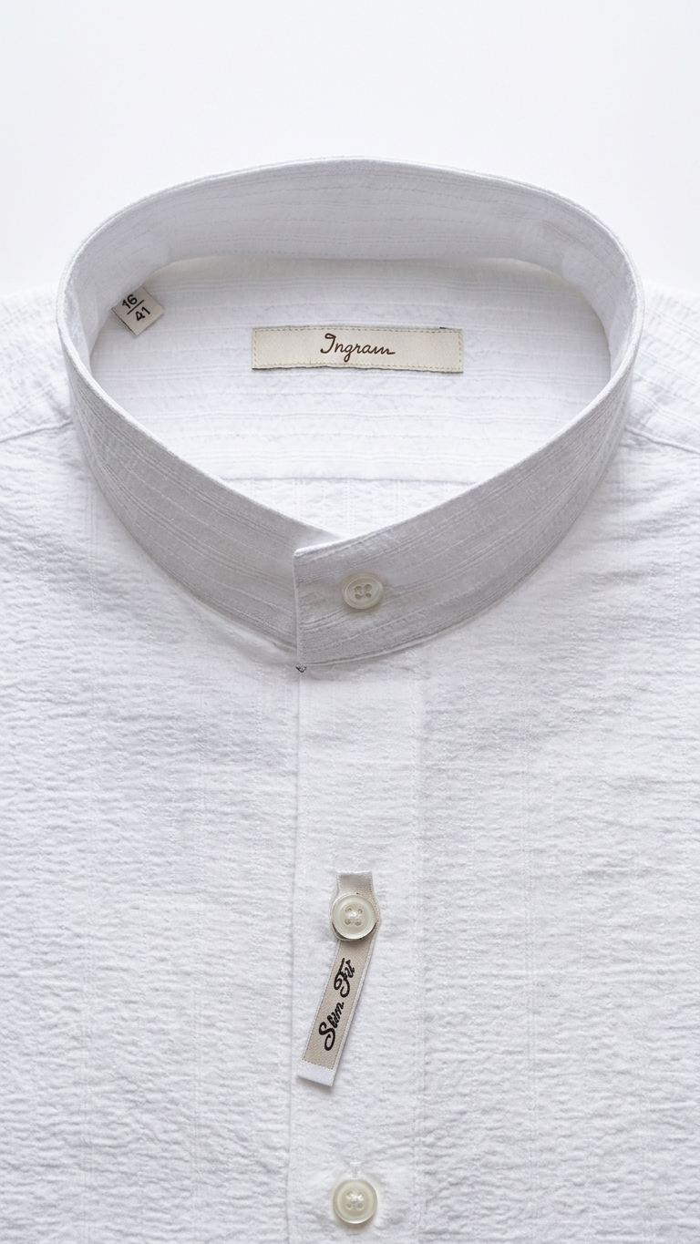 Camicia Slim Fit Ingram collo coreana