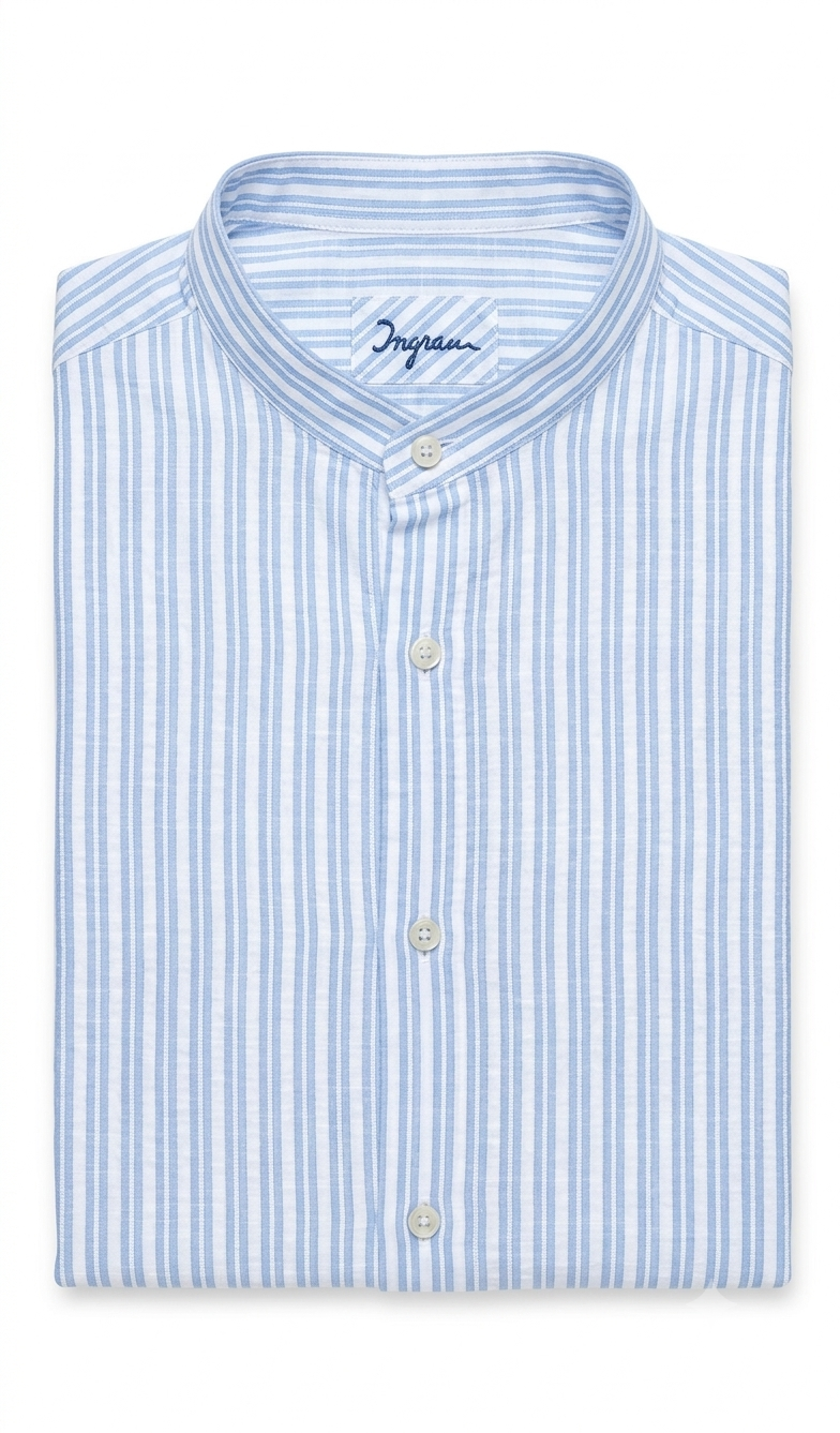 camicia-coreana-02 Camicia Regular Fit Ingram collo coreana