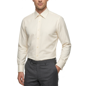 Camicia regular fit avorio