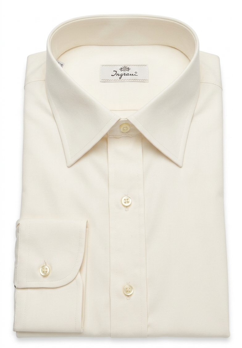 camicia-avorio-02 Camicia Regular Fit avorio Ingram