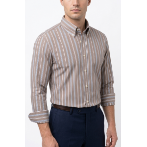 Camicia classic fit righe
