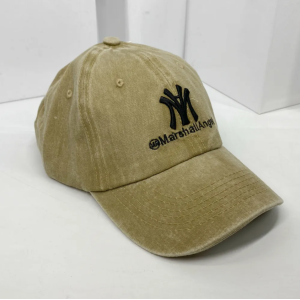Berretto baseball lavato ricamo ma