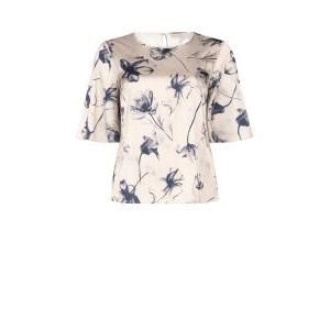 Blusa curvy in raso