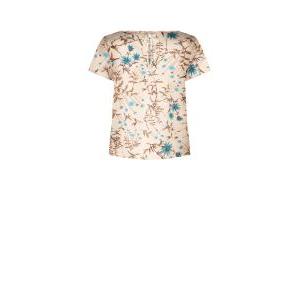 Blusa in raso floreale