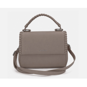 Borsa bauletto postino intrecciata bordi pattina