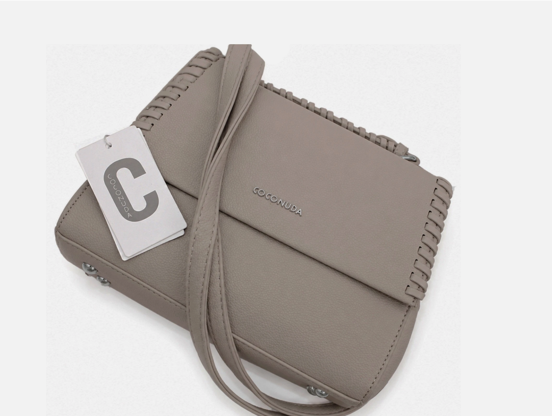 coconuda borsa bauletto postino intrecciata bordi pattina - foto 5 coconuda borsa bauletto postino intrecciata bordi pattina - foto 5