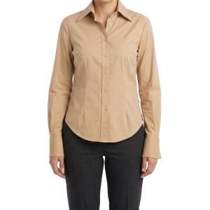 Camicia donna  extra slim fit in cotone elasticizzato