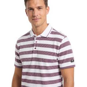 Polo uomo mezza manica  bianco vinaccia