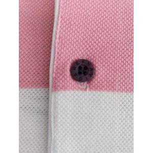 Polo uomo mezza manica  righe rosa