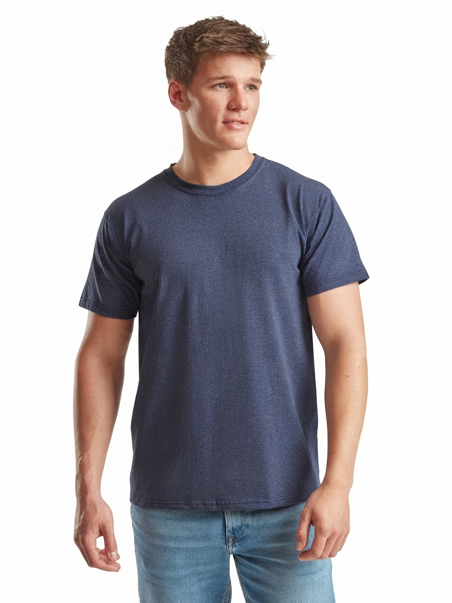 T-shirt Fruit Of The Loom Heather Navy