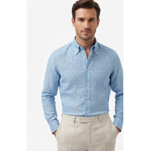 Camicia slim fit puro lino