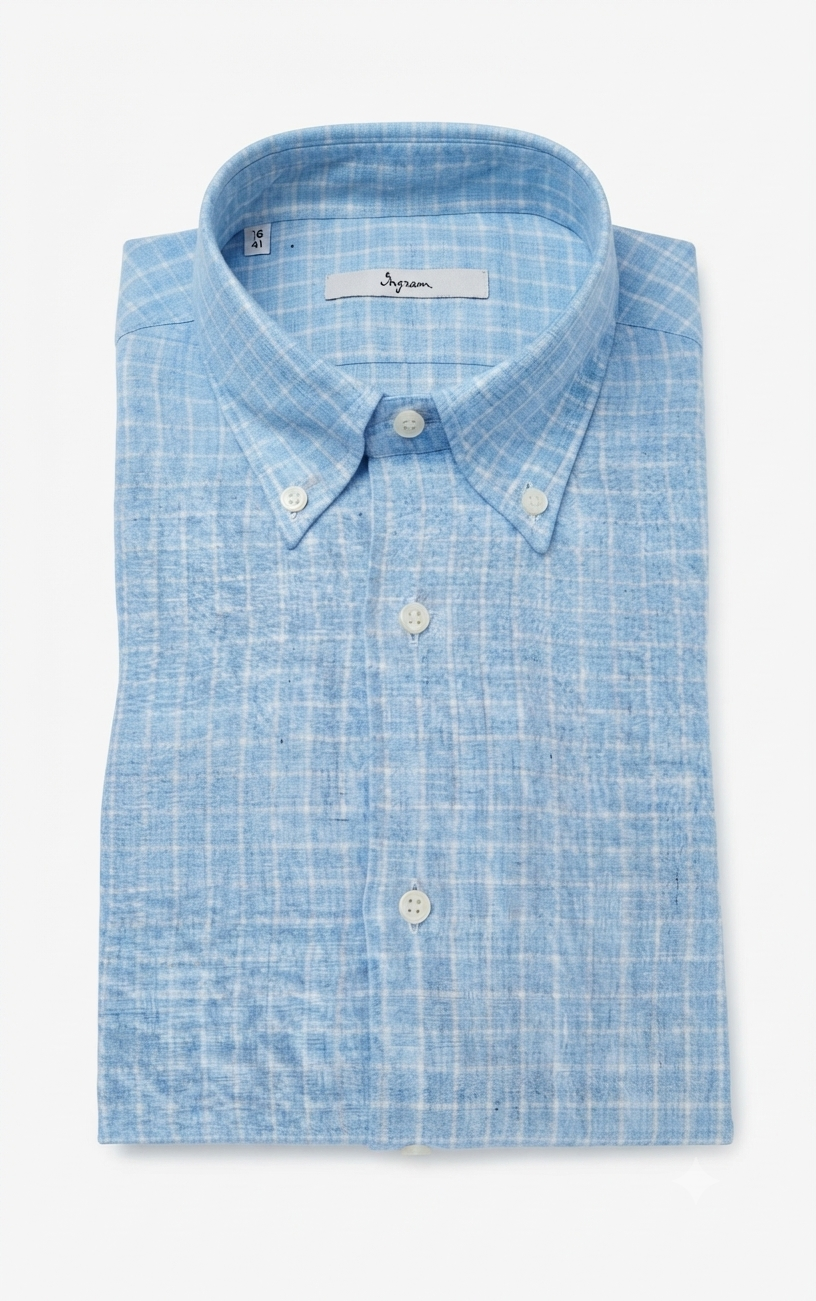 camicia-lino-02 Camicia Slim Fit puro lino Ingram