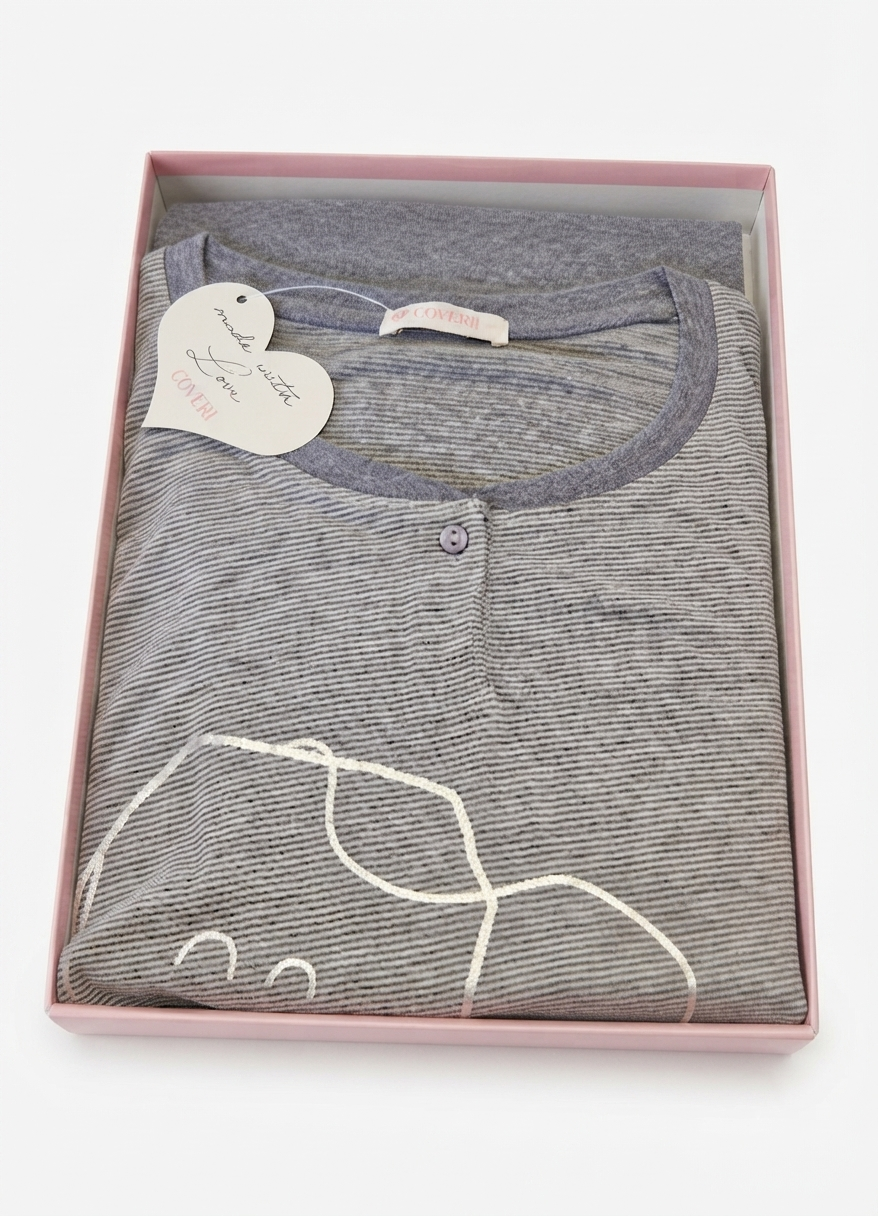 pigiama-lungo-donna-03 Pigiama lungo cotone donna Enrico Coveri