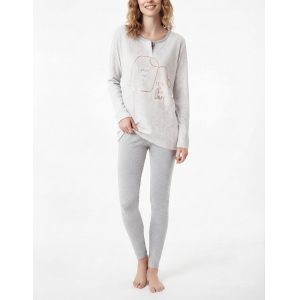 Pigiama lungo cotone donna
