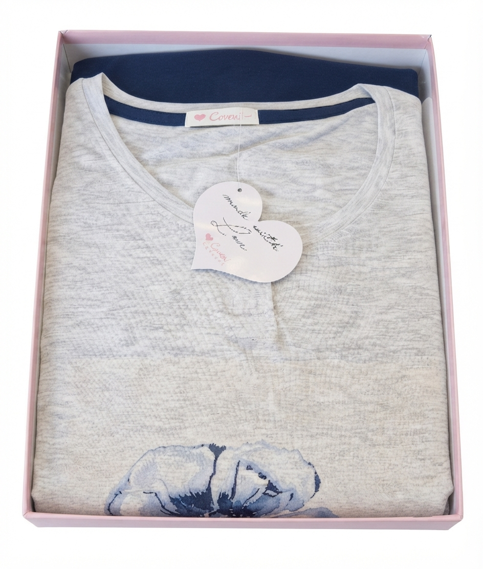 pigiama-lungo-donna-03 Pigiama lungo cotone donna Enrico Coveri