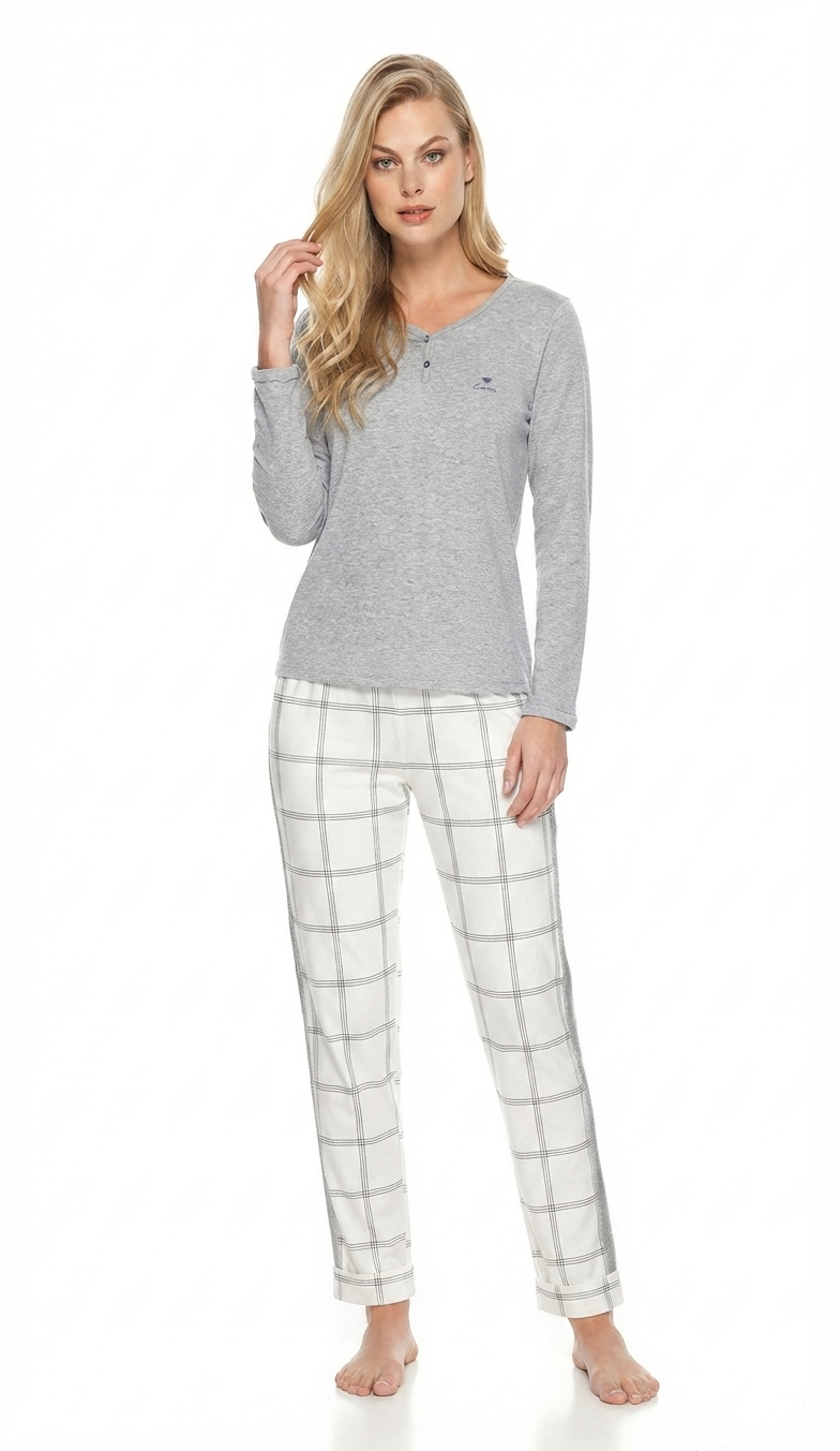 pigiama-donna-cotone-01 Pigiama lungo cotone jersey donna Enrico Coveri