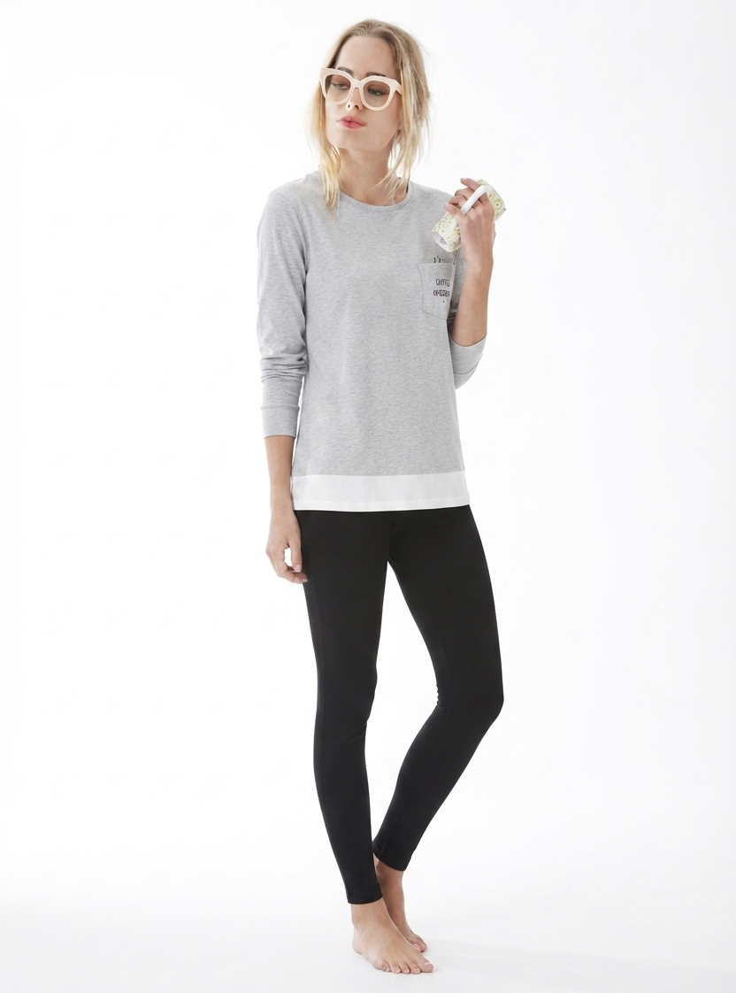 pigiama-donna-coffee-01 Pigiama lungo cotone donna Enrico Coveri