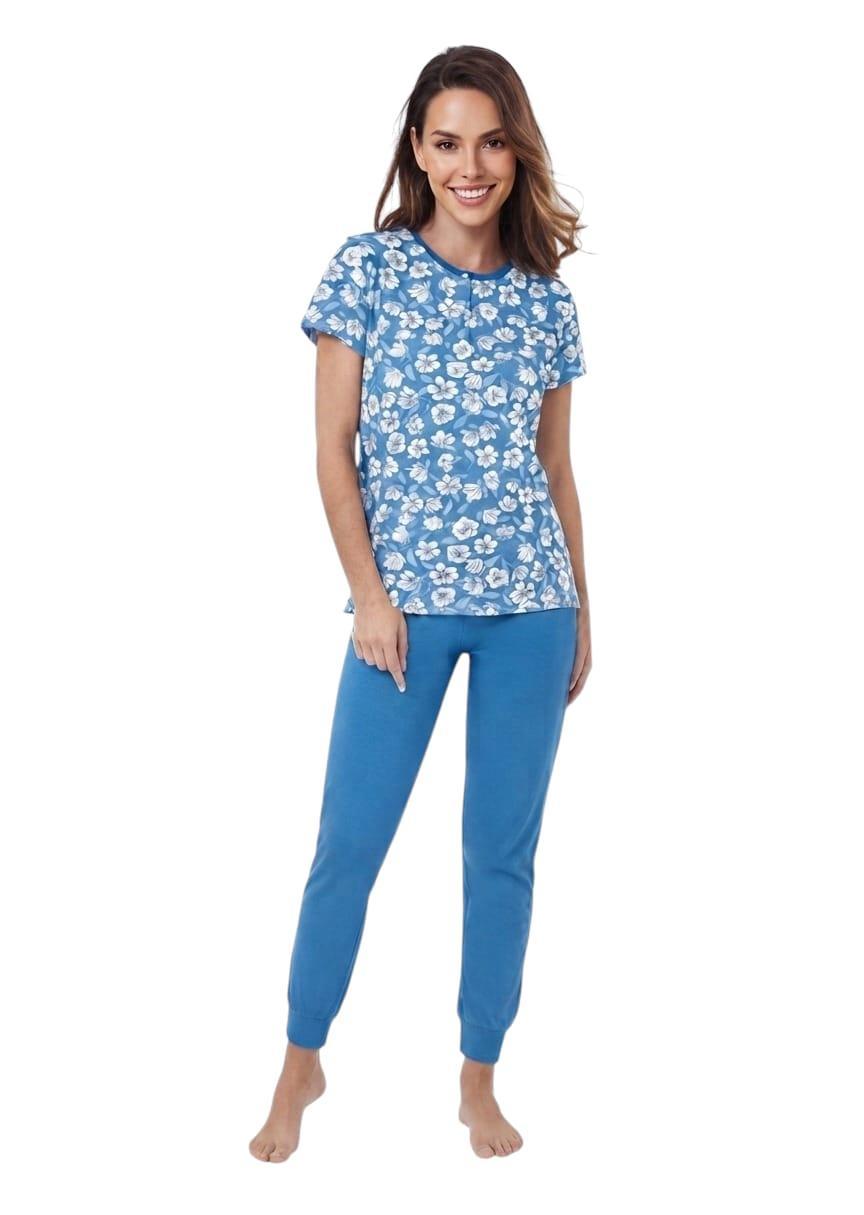 pigiama-tris-donna-01 Pigiama donna 3 pezzi in cotone Il Granchio GP5026/T