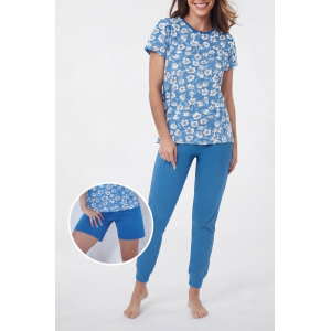 Pigiama donna 3 pezzi in cotone  gp5026/t