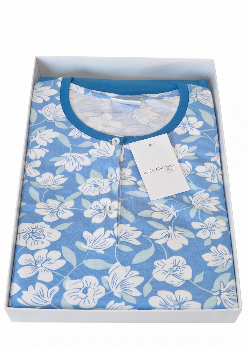 pigiama-tris-donna-03 Pigiama donna 3 pezzi in cotone Il Granchio GP5026/T