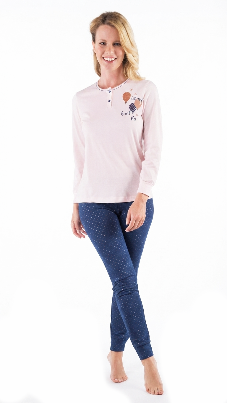 pigiama-donna-01 Pigiama lungo donna cotone jersey Venere