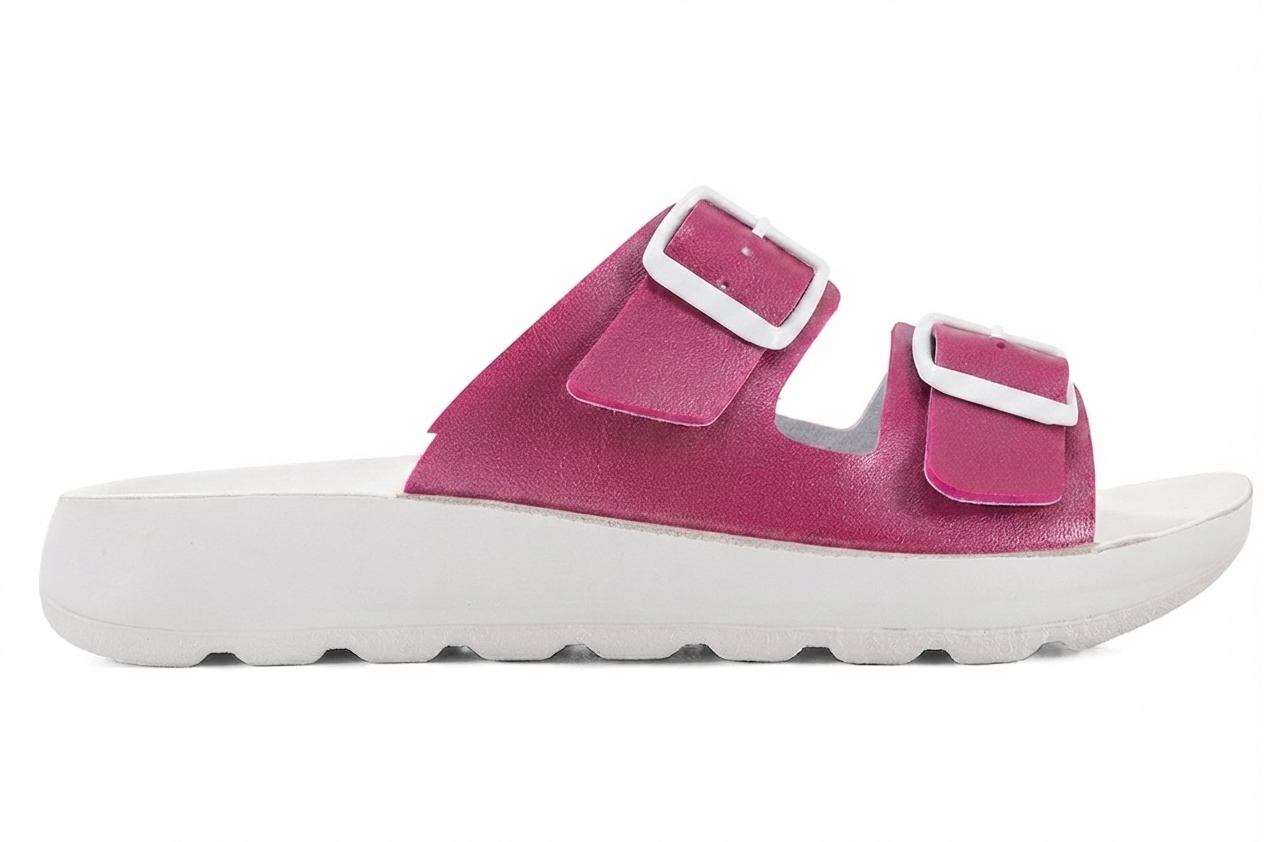 ciabatte-fucsia-inblu-02 Ciabatte con doppia fibbia Inblu donna