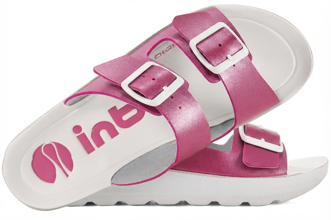 ciabatte-fucsia-inblu-03 Ciabatte con doppia fibbia Inblu donna