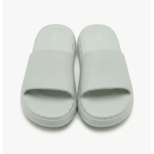 Ciabatte platform donna verde