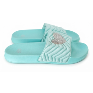 Ciabatte fascia con cuore glitter  donna