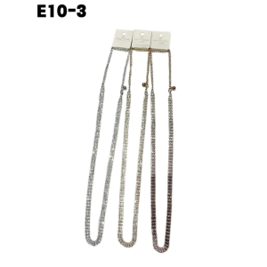 Cinta metallo donna con strass altezza cm 3