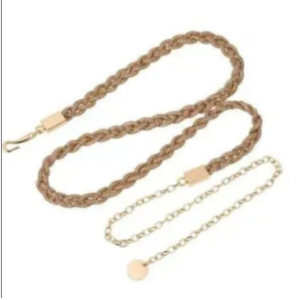Cinta donna treccia strass